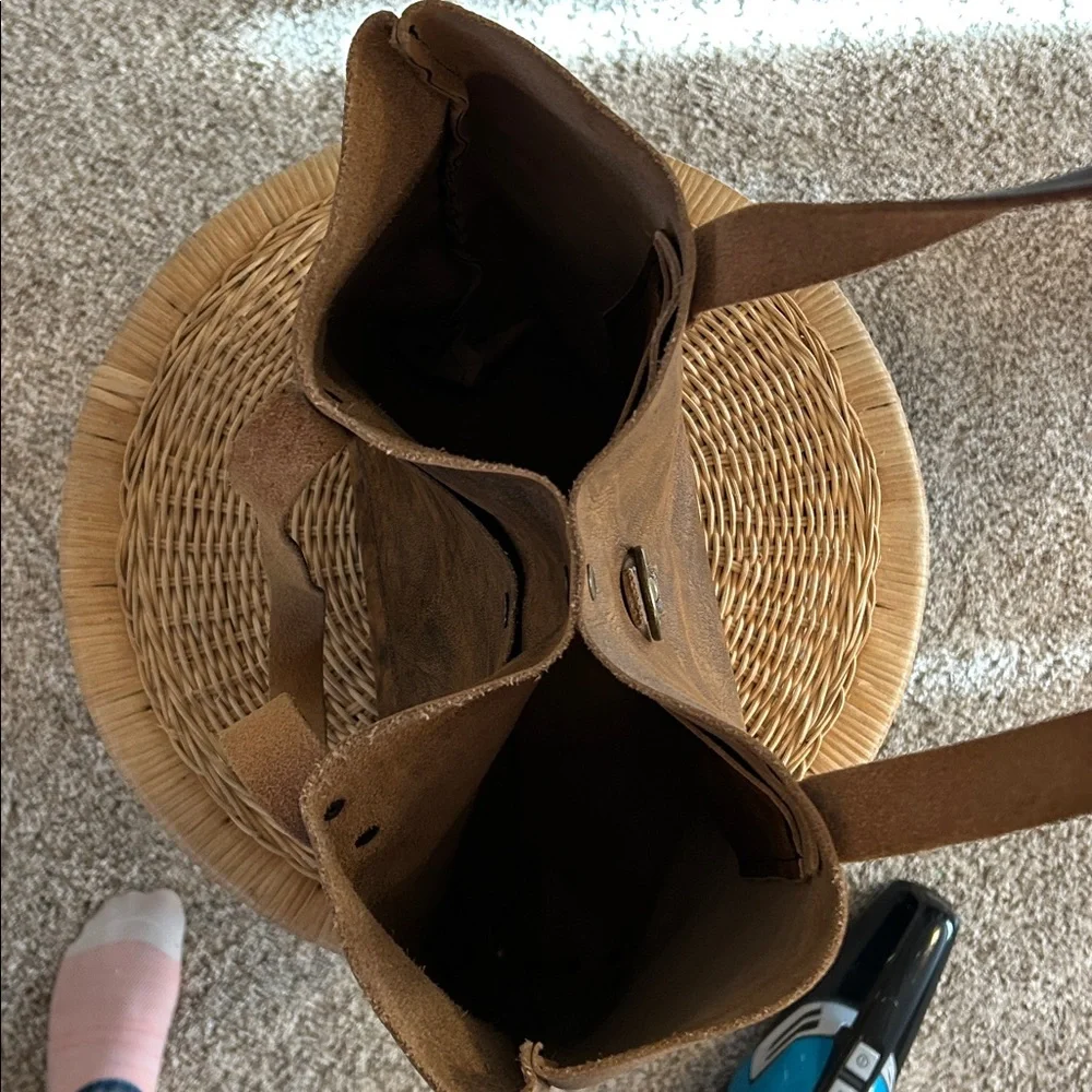 Jill's Homestead The Tote Brown Vegetable Tanned Leather